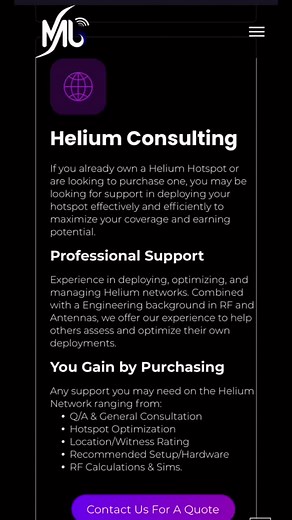 Helium Network Consulting #heliummining #heliumhotspot #cryptomining