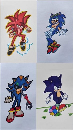 how to draw Sonic step by step drawings #shorts #sonic #drawing #kids