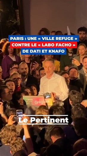 Le Pertinent on Instagram: "⚡️Emmanuel Gregoire défend une « ville refuge » contre le « labo facho » de Rachida Dati (LR) et Sarah Knafo (Reconquête!). ➡️ Le premier meeting de la gauche unie (hors LFI) a fait salle comble ce mercredi soir dans le 20e arrondissement de Paris. ➡️ Plusieurs personnalités du parti socialiste, des écologistes, du parti communiste, de place publique ou encore de L’Après ont pris la parole tout au long de la soirée. Emmanuel Grégoire a fendu la foule pour rejoindre un