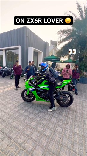 Kawasaki ninja Zx6r dream bike on lover #trending #popular #public and #reaction #superbike #shorts✅