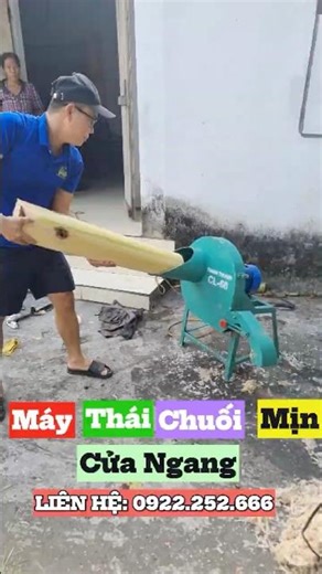 Máy thái chuối mịn cửa ngang giá rẻ