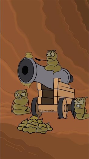 Poop attack!😂 (animation memes) #shorts #funnyshorts #poop #2danimation #4kmeme