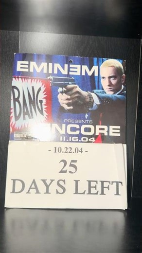 Eminem Encore Countdown Calender Review #eminem #collection #fyp