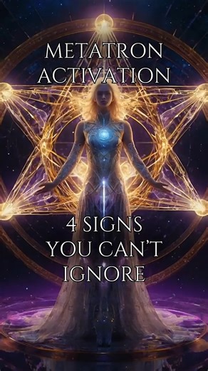 Archangels Frequencies on Instagram: "🟣 Archangel Metatron Is Rewiring Your Consciousness 🟣 Have you been noticing repeating numbers, sacred geometry, or subtle waves of electric energy? These are not random. They’re signals of higher-mind activation. In this short, discover 4 clear signs Archangel Metatron is guiding your awareness into expansion through 888Hz frequencies, geometric light codes, and intuitive downloads. 🌀 Metatron works through symbols, dreams, and sudden clarity. Your perce