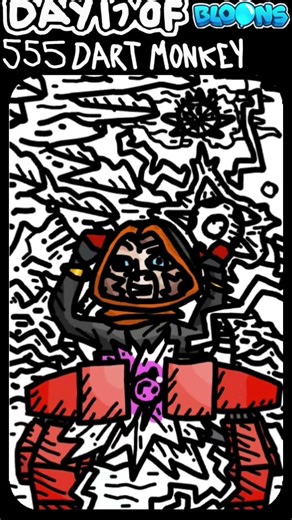 Day 17 of BTD6 - 555 Dart (Apex Plasma Master) #drawing #btd6