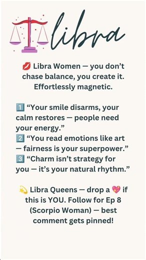 Libra Woman Secrets 💫 — Too Charming or Perfectly Balanced? (Ep 7)