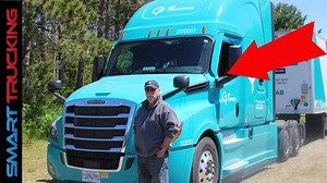 Take a Look at the 2022 Freightliner Cascadia! Dave takes a look at one of the new 2022 Freightliner Cascadias, the highlight being the digitalized cockpit of the truck. #cascadia #freightliner #smarttrucking | Smart Trucking