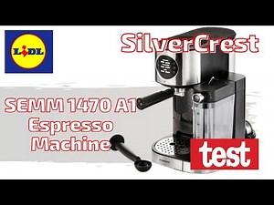 SilverCrest SEMM 1470 A1 Espresso Machine from LIDL - TEST 2