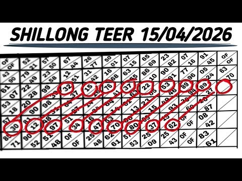SHILLONG TEER 15/04/2026 Common number Best' House ending line