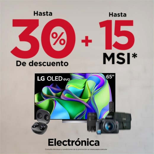 ¡Prepárate para estrenar en Sears! 😉✨ Visítanos y no dejes pasar nuestros increíbles descuentos ✨👉www.sears.com.mx Comunícate con un asesor de WhatsApp si te interesa esta promoción: https://bit.ly/3SpXpzl *Consulta las bases en www.sears.com.mx | Sears México