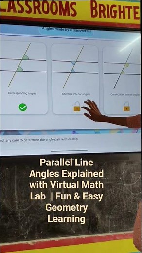Parallel Line Angles Explained with Virtual Math Lab | Fun & Easy Geometry Learning
