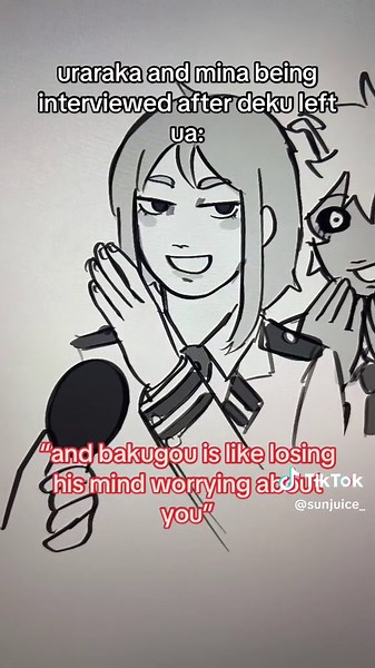 Uraraka and Mina Concerned About Deku's Disappearance