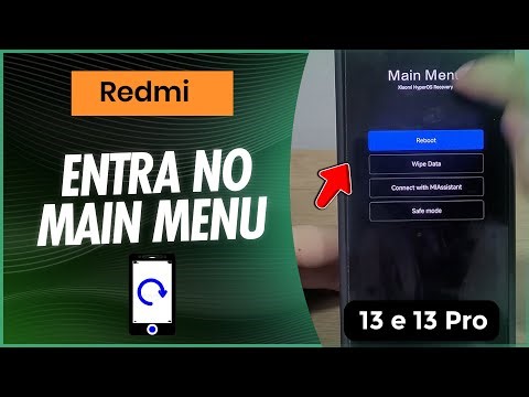 Como entra no main menu no Redmi Note 13 e 13 Pro - Passo a passo