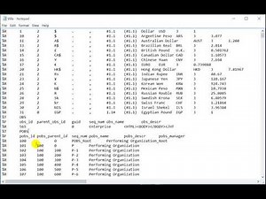 Cleaning Pobs .XER Files