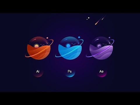 How to create planet in illustrator | Adobe illustrator tutorial