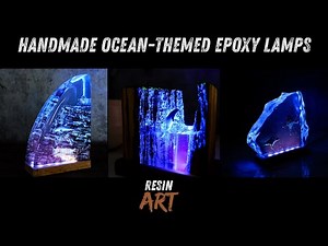 I Made 3 Ocean Epoxy Lamps | Resin Art Projects – Which One is Your Favorite?