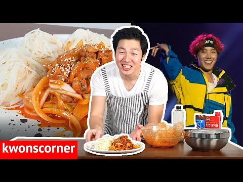 Trying BTS Bon Voyage Recipes! (Egg Rice & Spicy Noodles)