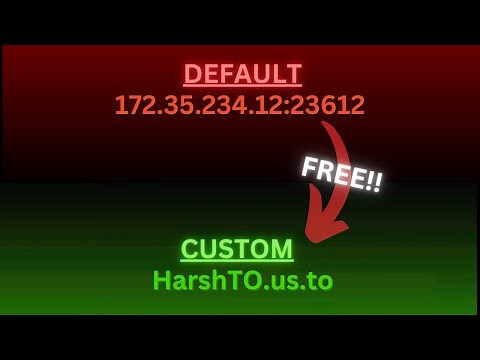 How To Get a FREE CUSTOM IP/Domain for Your Minecraft Server!!!! [FREE AND WORKS]
