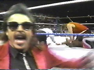 Mountie Jacques Rougeau destroys jobber Major Yates WWE WWF Wrestling squash