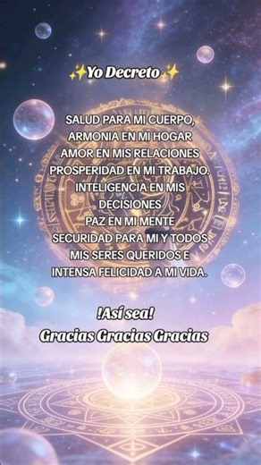 DECRETA🧘🌌 #salud #amor prosperidad #decreto