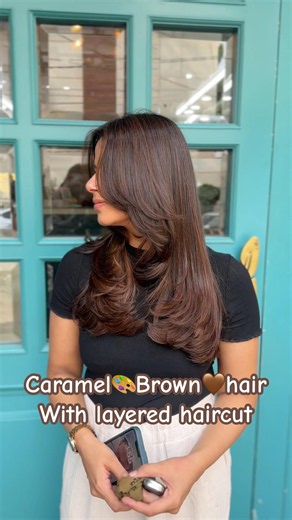Caramel Brown Hair with Layered Haircut 🤎✨ | Soft & Glossy Hair Transformation | Balraj Hair Art