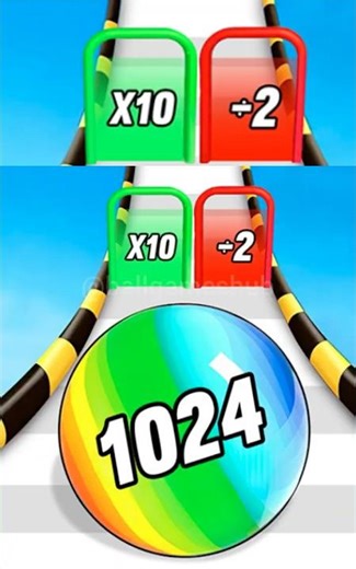 2048 Ball Number Merge 3D Insane Upgrade Combo 😱🔥 #shorts