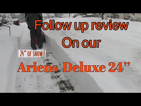 Follow up review on our Ariens Deluxe 24’’