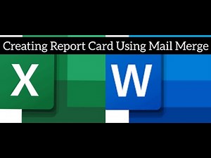 Creating Report Card Using Mail Merge | Ms Excel | Ms Word | Computer Classes by Dr. Anju Chellani