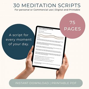 30 Guided Meditation Scripts | Mindfulness | Instant Digital Download | Stress Relief, Calm, Focus & Wellness Collection - Etsy UK