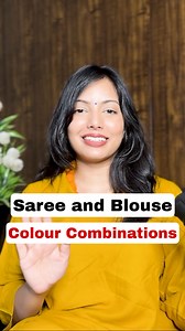 Aashi Verma | Fashion, Beauty & Lifestyle | Saree and Blouse Colour Combinations 🎨🧡 1. Pair opposite complimentary colours on the colour wheel together as a saree and blouse. For... | Instagram