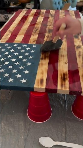 Making an American Flag Board with Epoxy Resin