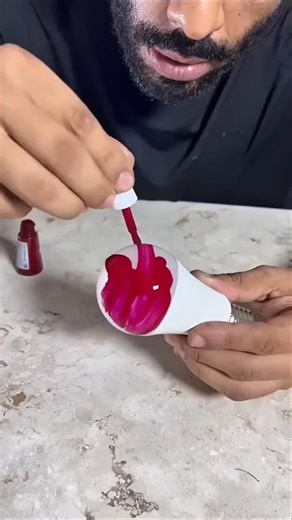 make led bulb red to pink #craftboxx #diyideas #craftideas #rc