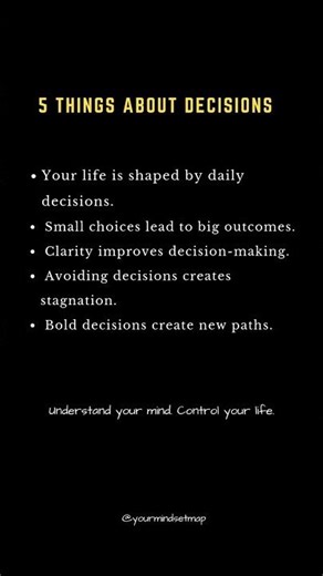 5 Things About Decision-Making Psychology #decisionmaking #personalgrowth #mindset