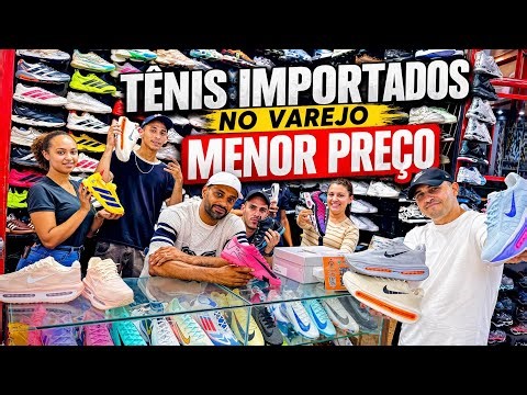 🔥👟FORNECEDOR FAMOSO DO SHOPPING STUNT DE TÊNIS IMPORTADOS COM PREÇOS BAIXOS NO VAREJO #brás #varejo