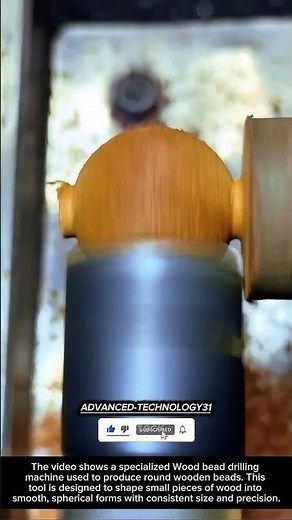 Wooden Bead Making Process Using a Specialized Drilling Machine !! #innovation #tool #ideas