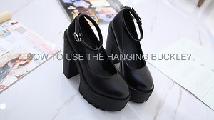 Watch How to use the ankle strap of the mary jane shoes on Amazon Live