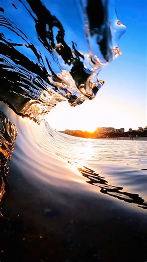 Sunset captured through ocean glass 😍 Mitch Pettigrew capturing the perfect moment on his #GoProHERO13 Black 🌅 Shop your HERO13 Black 👉 GoPro.com/HERO13 | GoPro