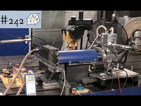 A water cooled friction brake for IC engine test.