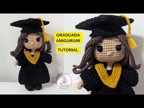 AMIGURUMI GRADUATE / STEP-BY-STEP TUTORIAL / THE BEST GRADUATION GIFT #crochet #graduation #FYP