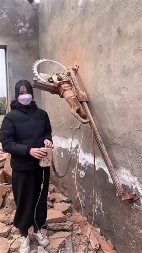 Brillianttechmech on Instagram: "Surgical Demolition: The Concrete Wall Saw! 🏗️🔪 Renovation meets precision engineering! When you need to cut a new door into a solid reinforced concrete wall, you don't use a sledgehammer—you use this track-mounted beast. The Mechanics of the Cut This process transforms brutal demolition into a precise "surgical" operation: Track Guidance: The machine travels on a metal rail (track) bolted directly to the wall. This ensures the cut is perfectly straight and eli