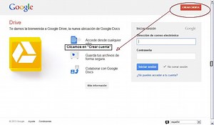 Cuenta Google Drive Crear