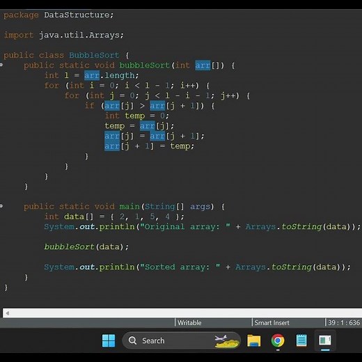 Java Programming: Bubble Sort Algorithm Simplified