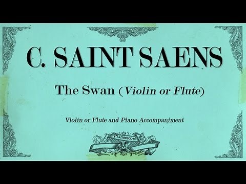 C.Saint Saens - le cygne - The Swan (Violin,cello or Flute) - Piano accompaniment