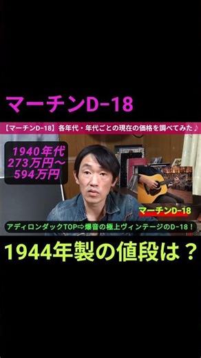 How much does a 1944 Martin D18 cost? #shorts
