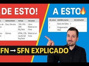 ¡Aprende a Normalizar Bases de Datos! | De 1FN a 5FN con Ejemplo Real Explicado Paso a Paso