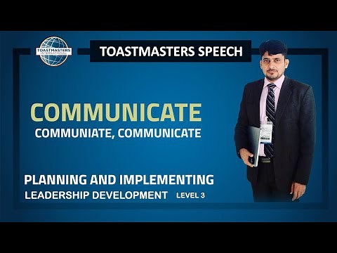 Toastmaster LD3 - Project : Planning and Implementing