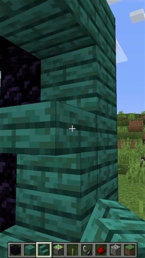 How to make a creeper nether portal【Minecraft】