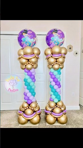 DIY spiral balloon column