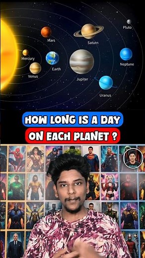 🤯 How Long Is A Day On Each Planet? 🪐