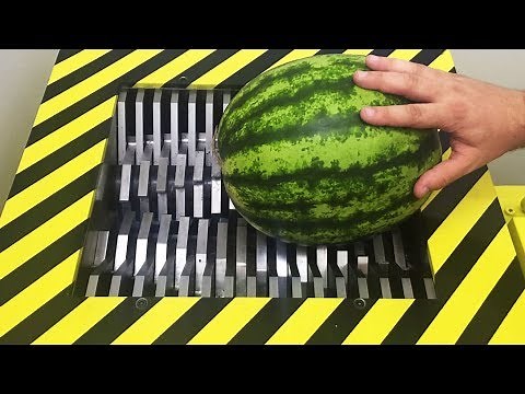 EXPERIMENT Shredding WATERMELON, BANANA, ORANGE and FRIUT